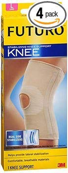 Futuro Stabilizing Knee Support, 6165EN - Large, Pack of 4