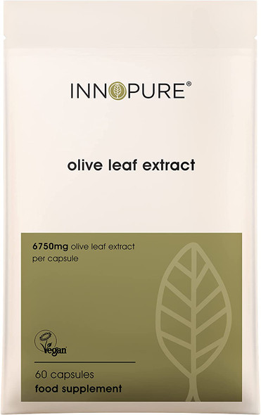 INNOPURE Olive Leaf Extract - High Strength 6750mg per Capsule 100% Natural and Vegan Society Certified