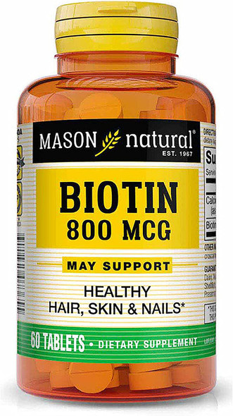 Biotin 800Mcg 60 Tabs (Vitamin H)