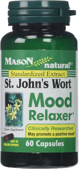 Mason Vitamins St. John'S Wort Mood Relaxer Capsules, 60 Count