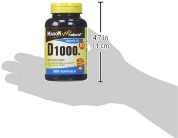 Mason Vitamins D 1000 Iu Softgels, 300 Count