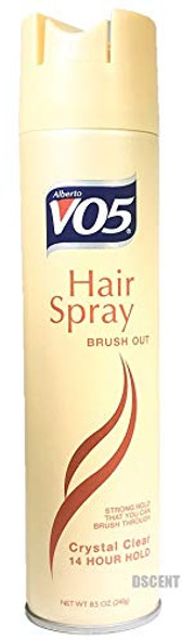 VO5 Brush Out Crystal Clear 14 Hour Hair Spray Aerosol Hard To Hold 8.5oz (Pack of 3)