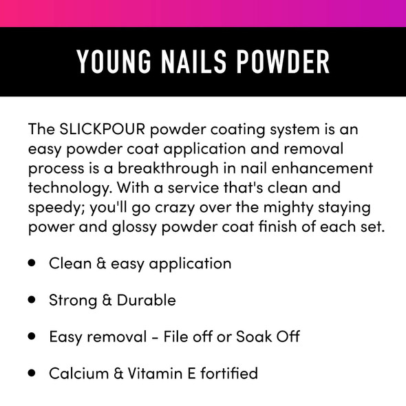 Young Nails Powder, Epic Black, 30g