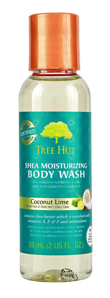 Tree Hut Shea Moisturizing Body Wash Coconut Lime, 2oz, Ultra Hydrating Body Wash for Nourishing Essential Body Care,2 Ounce (Pack of 35)