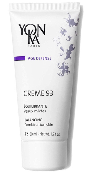 Yon-Ka Creme 93 Mattifying Moisturizer (50ml) Balancing Facial Cream for Combination Skin, Balance Oily Complexion with Vitamins A,C and E, Paraben-Free