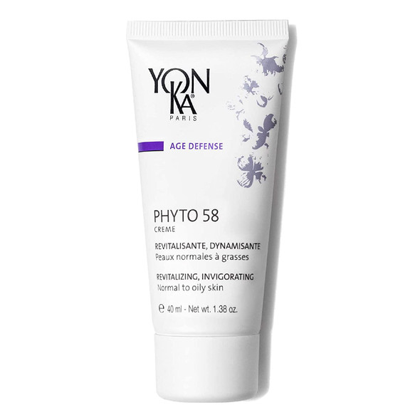 Yon-Ka Phyto 58 PNG Night Cream (40ml) Anti-Aging Vitamin E Face Moisturizer for Normal and Oily Skin, Anti-Wrinkle Night Treatment to Reduce Pores and Revitalize Skin