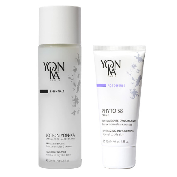 Yon-Ka Lotion PNG, Phyto 58 PNG Set, Hydrating Face Toner and Daily Purifying Face Mist, Anti-Aging Vitamin E Face Moisturizer for Normal and Oily Skin