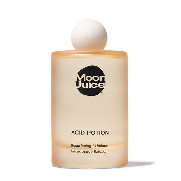 Acid Potion by Moon Juice - Vegan Liquid Exfoliator - Unclogs Pores & Resurfaces Skin - AHA + BHA complex with Glycolic Acid, Lactic Acid, Salicylic Acid & Niacinamide - Clean & Cruelty-Free (3.3oz)