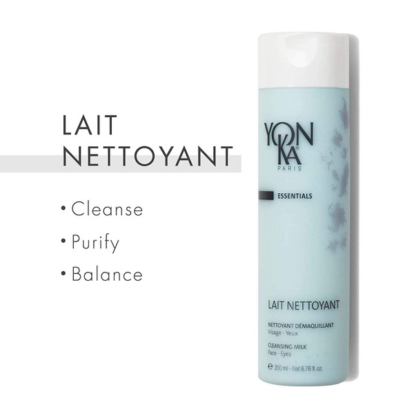 Yon-Ka Lait Nettoyant Cleanser and Lotion PS Toner Set, Gentle Milk Cleanser & Makeup Remover, Toner for Dry or Sensitive Skin