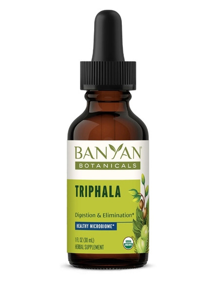 Banyan Botanicals Organic Triphala Liquid Extract - 1 fl. oz (30 ml)