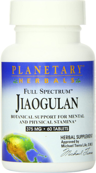Planetary Herbals Full Spectrum Jiaogulan Tablets, 60 Count