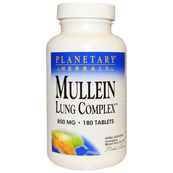 Mullein Lung Complex Planetary Herbals 180 Tabs