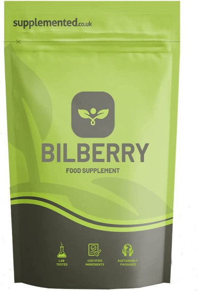 Bilberry Extract 1000mg 90 Capsules Eye and Sight Supplement UK Made. Pharmaceutical Grade