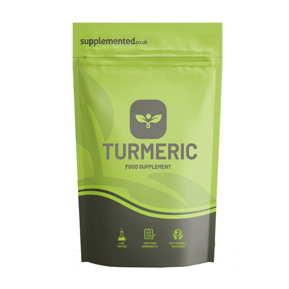 Supplemented Turmeric 2000mg 180 Tablets High Strength UK Made Supplement Letterbox Friendly Turmeric Extract (Curcumin) Vegan Joint Health