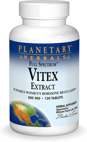 Full Spectrum Vitex Extract Planetary Herbals 120 Tabs