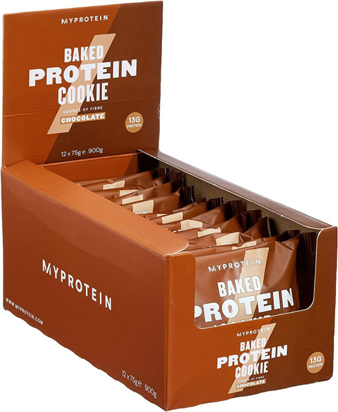 MyProtein Vegan Protein Cookie Chocolate, 75 g, Box of 12