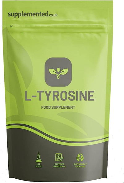 L-Tyrosine 500Mg Supplement 180 Capsules. Pharmaceutical Grade