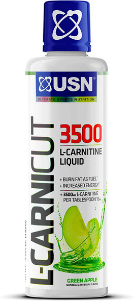 USN Supplements L-Carnicut 3500, Green Apple, 15.22 Fluid Ounce