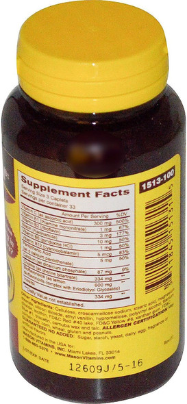 Mason Natural Advance Ear Health Formula Bioflavonoids Plus 100 Caplets Per Bottle Pack Of 3 Total 300 Caplets