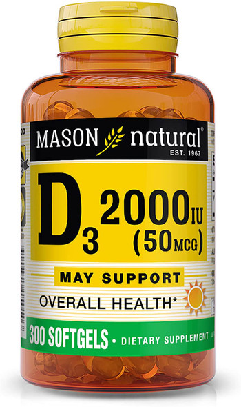 Mason Vitamins D 2000 Iu Softgels, 60 Count