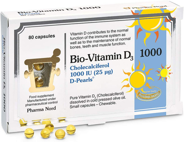 Pharma Nord Bio-Vitamin D3 1000IU 80 Capsules