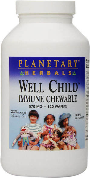 Planetary Herbals Well Child Immune Chewable Wafers, 120 Count