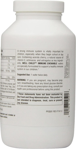 Planetary Herbals Well Child Immune Chewable Wafers, 120 Count