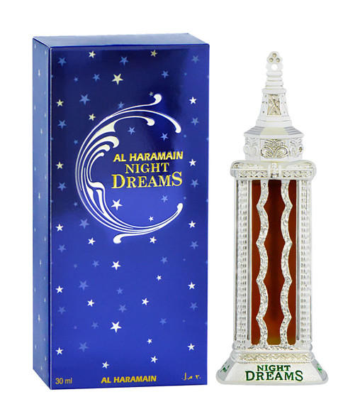 Al Haramain Night Dreams - Arabian Designer Therapeutic Essential Perfume Oil Fragrance - Long Lasting Attar/Itar/Ittar - Alcohol Free - for Men and Women - hombre y mujer - Exquisite glass bottle