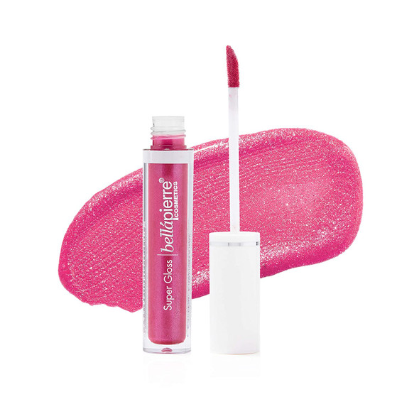 bellapierre New Super Gloss | Richly Pigmented Mineral Lip Gloss | 100% Natural Formulation | Non-Toxic and Paraben Free | Long Lasting Nourishing Color - Bubble Gum