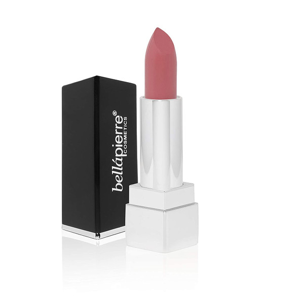 bellapierre Matte Lipstick | Richly Pigmented Mineral Lipstick | 100% Natural Formulation | Non-Toxic, Cruelty and Paraben Free | Sun Protection | Long Lasting Nourishing Color – Antique Pink