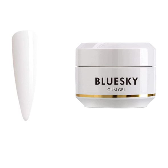 Bluesky Gum Gel 15 ml, Milky White, Poly Gel Builder Colours For Poly Gel Nail Kit, Quick Nail Extensions (Requires Curing Under LED UV Lamp)