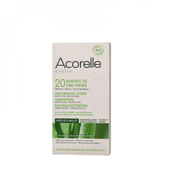 ACORELLE UnderarmBikini Removal Strips, 20 CT