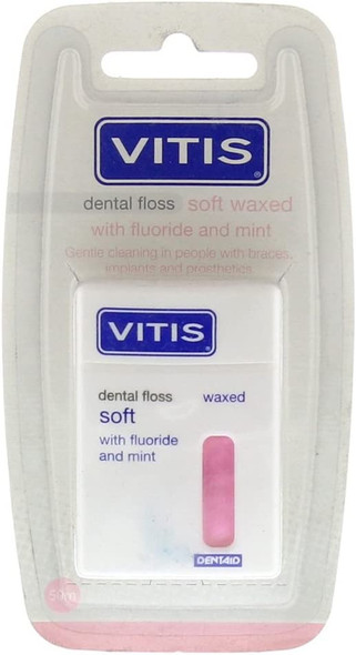 Vitis Dental Floss Soft Waxed with Fluoride and Mint