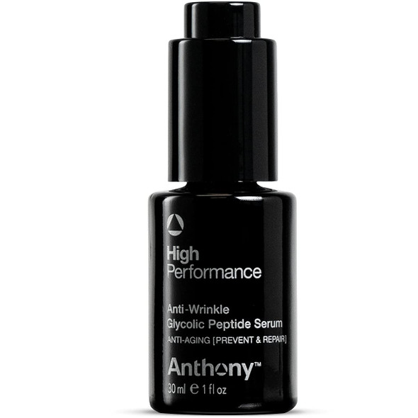 Anthony Anti-Wrinkle Glycolic Peptide Serum, 1 Fl Oz. Contains Glycolic Acid, Peptides, Biotin, Pullulan, and Algae Extract, Anti-Aging Lifting, Tightening, Repairing, and Hydrating To Your Skin