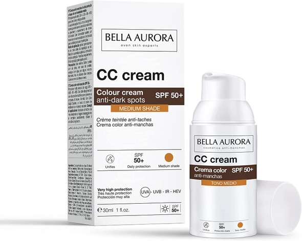 Bella Aurora | Anti-dark Spots CC Cream SPF50+ Medium Shade