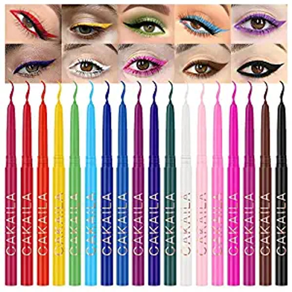 4 Color In 1 Retractable Glitter Eyeliners Eye Liners Pencils Pen Set Multicolor For Women