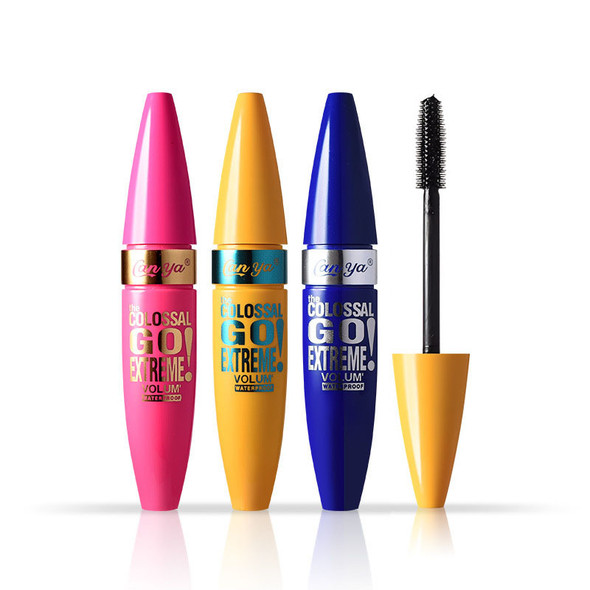 4d Mascara Fiber Dense Waterproof Curly Black Mascara For Women Makeup