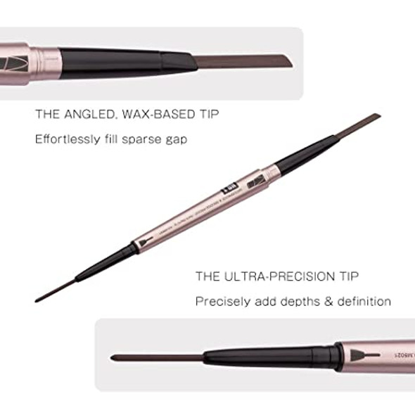 Eyebrow Pencil Kit, Eyebrow Pen Waterproof Pencil With Tip Applicator, Professional Eyebrow Pencils Makeup Brow Kit With Dual Ends, Eyebrow Brush