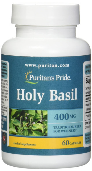 Puritan's Pride Holy Basil 400 Mg, 60 Capsules by Puritan's Pride, 60 Count