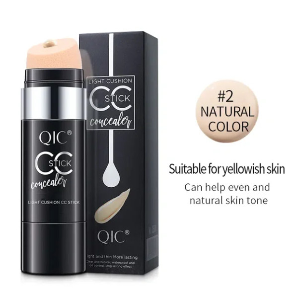 Foundation Concealer Stick, Natural Matte Finish, Waterproof, Sweatproof And Oil-controlling B.B Cream For Women Face Makeup