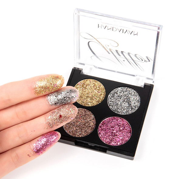 Glitter Eyeshadow, Shiny Cream Eyeshadow Makeup, Waterproof,Fragrance Free