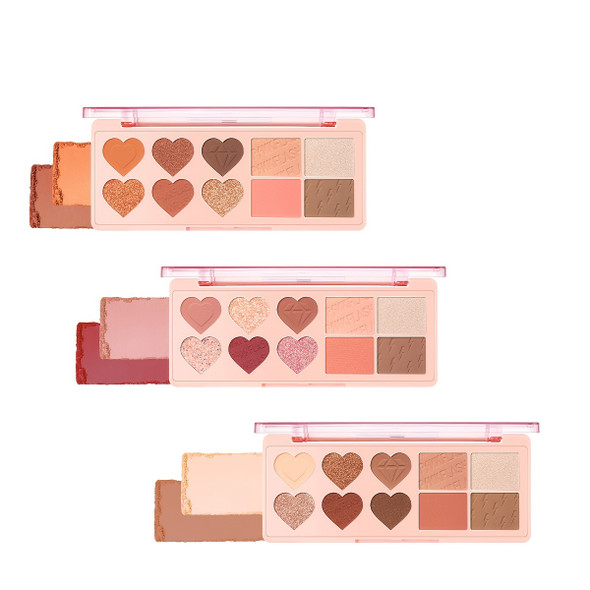 PINKFLASH Multiple Face Palette Eyeshadow & Blush & Highlighter & Contour 4 In 1+convinience/high Pigment/soft And Smooth+"zero Waste Color" Face Palette