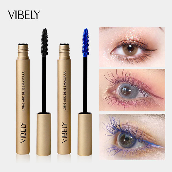 Waterproof Colored Mascara, Colorful Mascara Waterproof Long Lasting Thick Mascara For Eyelashes Eye Makeup, For Stage Party Wedding Music Festival 4 Colors