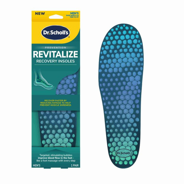 REVITALIZE RECOVERY INSOLES, 1 PAIR, TRIM TO FIT Men's 8-14
