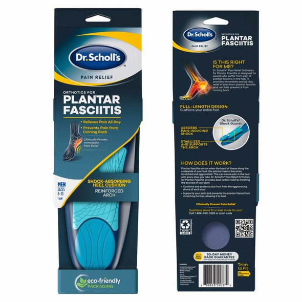 ORTHOTICS FOR PLANTAR FASCIITIS Men's 8-13