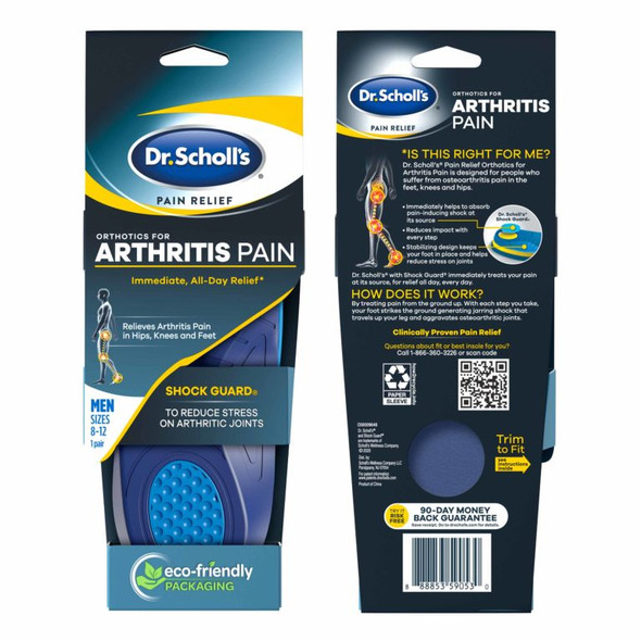 ORTHOTICS FOR ARTHRITIS PAIN Men's 8-12
