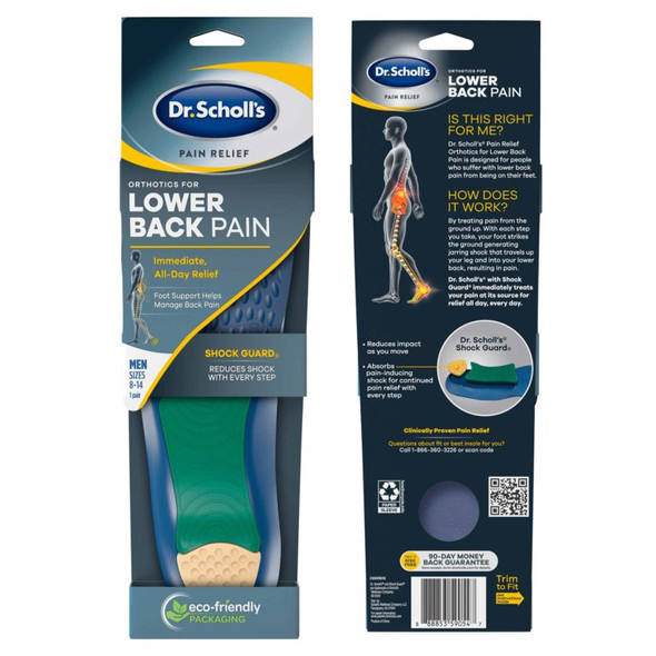 ORTHOTICS FOR LOWER BACK PAIN Men's 8-14