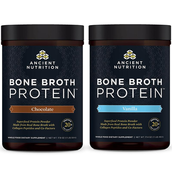 Bone Broth Protein Chocolate and Vanilla