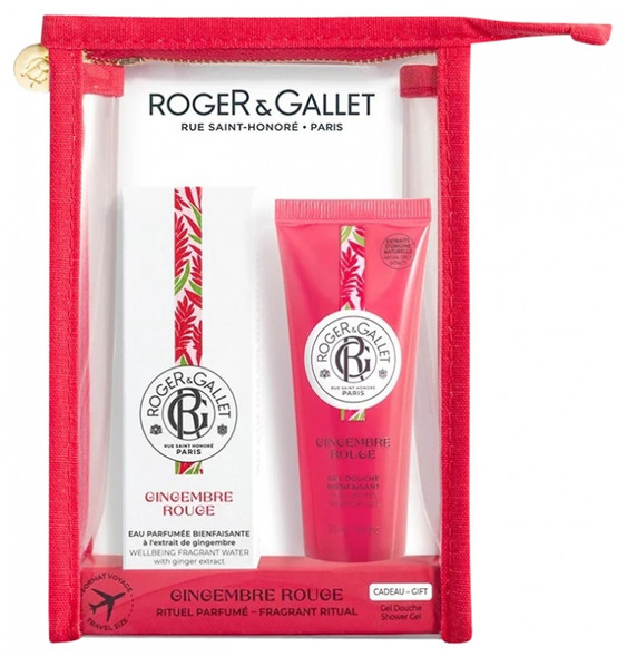 Roger & Gallet Gingembre Rouge Wellbeing Fragrant Water 30ml + Wellbeing Shower Gel 50ml Free