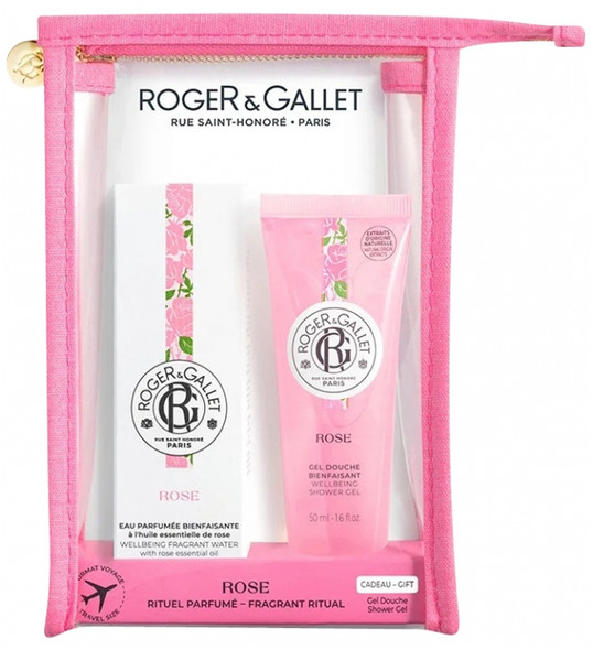 Roger & Gallet Rose Wellbeing Fragrant Water 30ml + Wellbeing Shower Gel 50ml Free